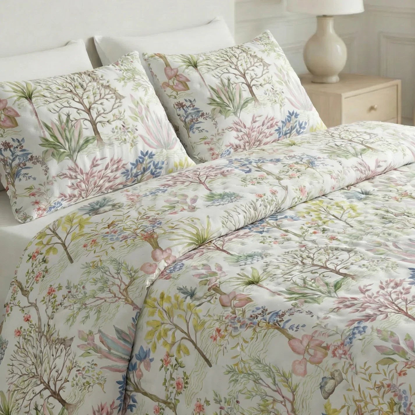 Colcha boutí estampada Alcudia tacto suave