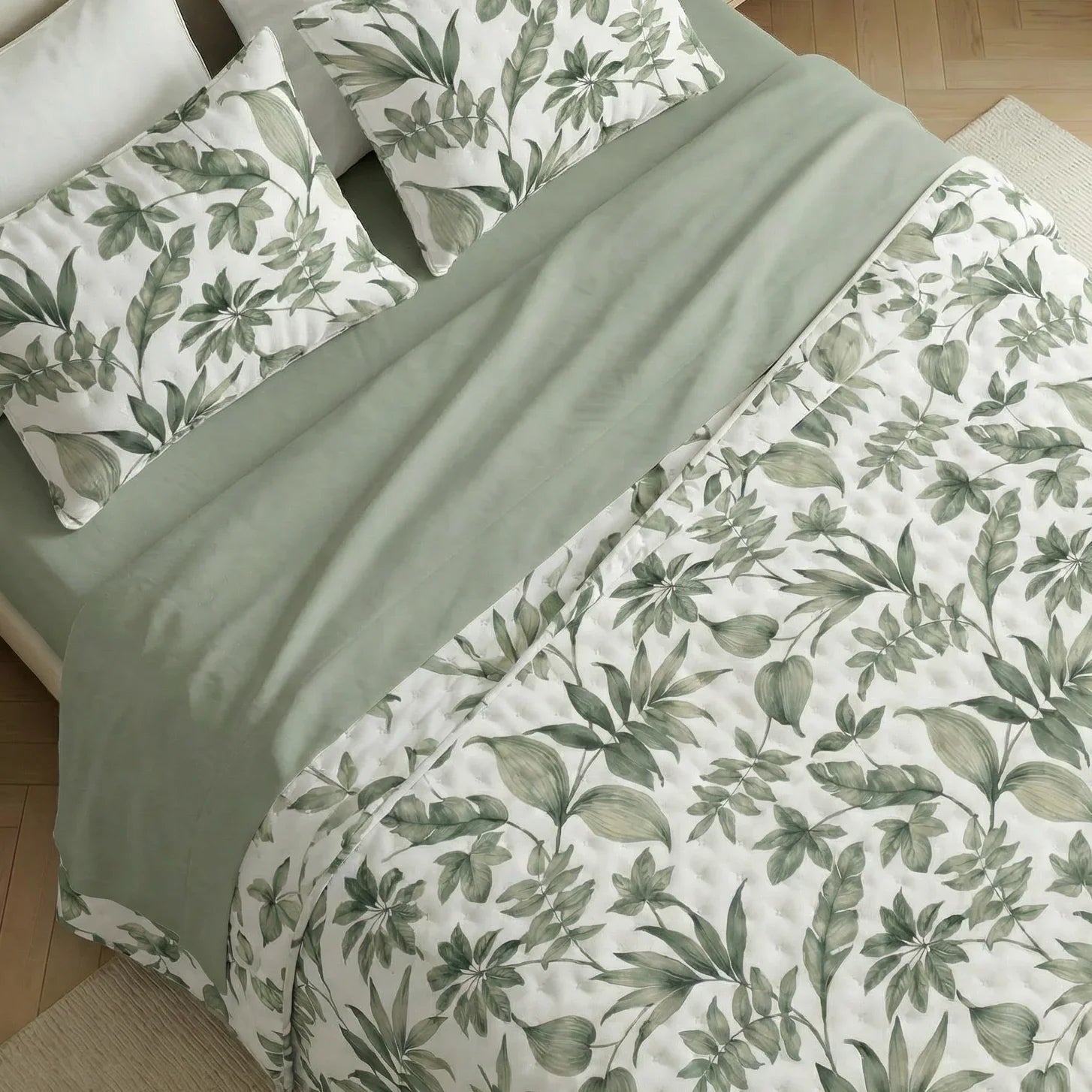 Colcha boutí estampada Ander tacto suave