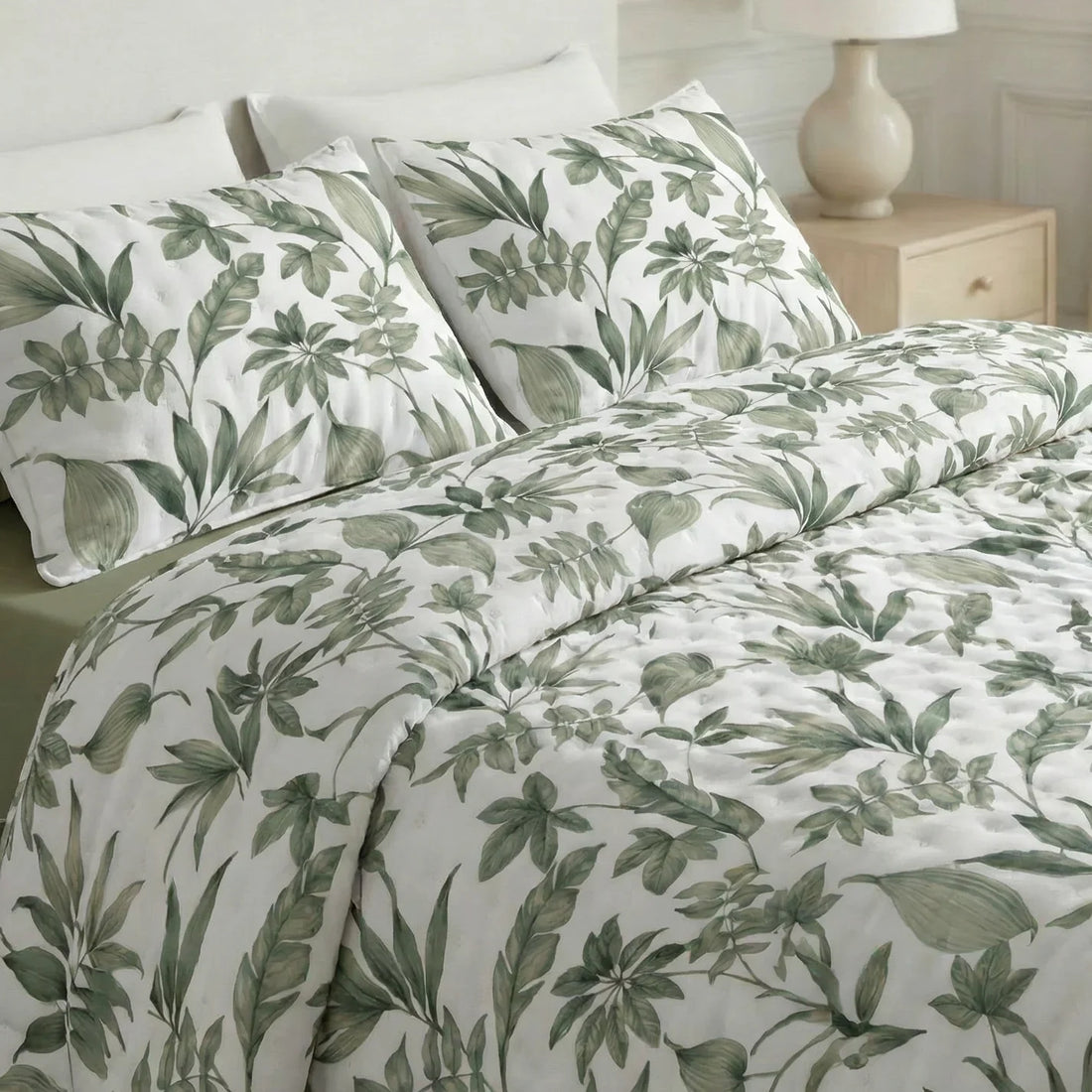 Colcha boutí estampada Ander tacto suave