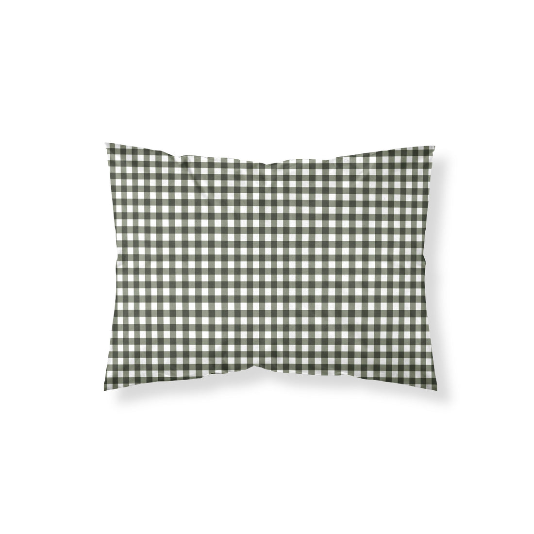 Funda de almohada 100% algodón Xmas Vichy Verde