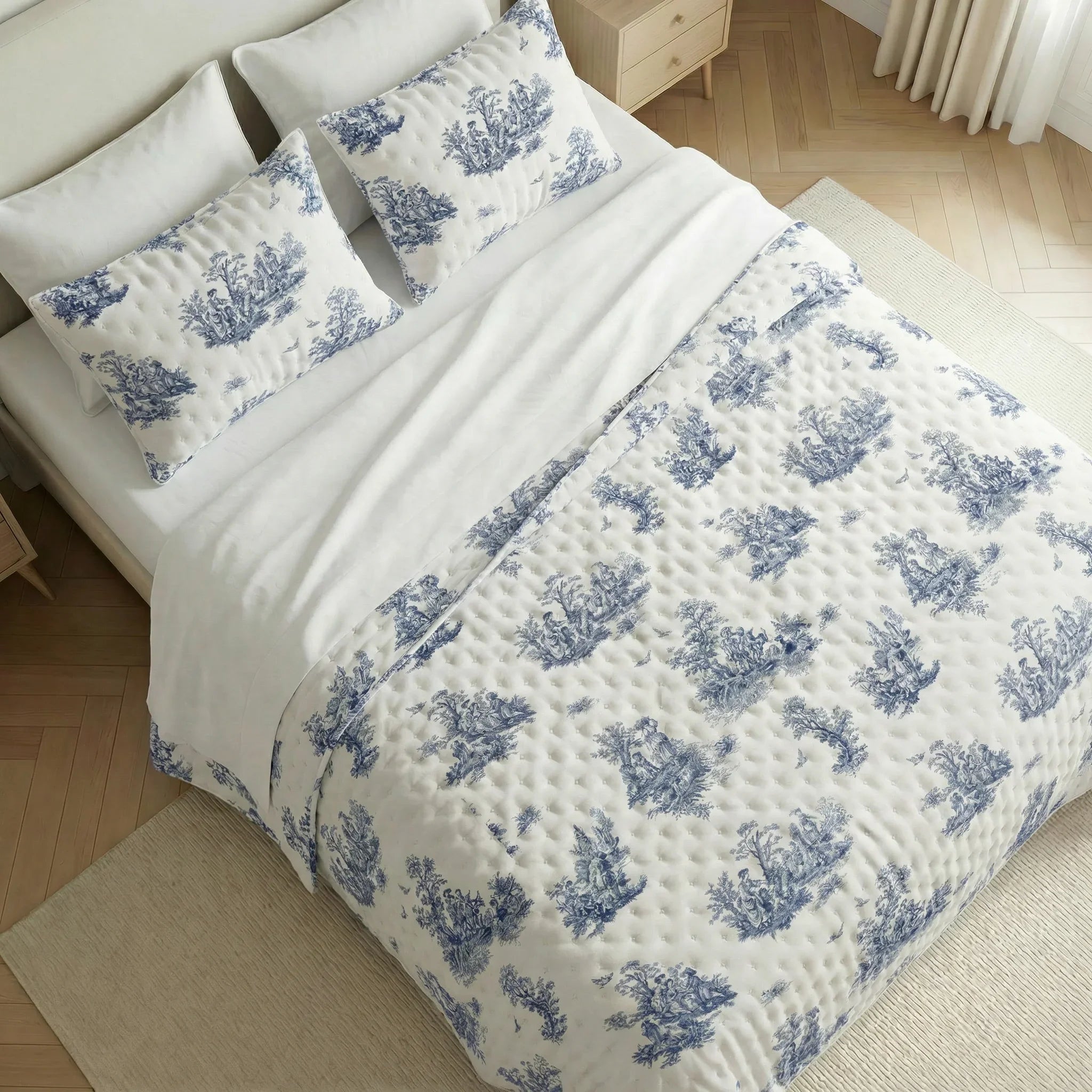 Colcha boutí estampada Burjasot tacto suave