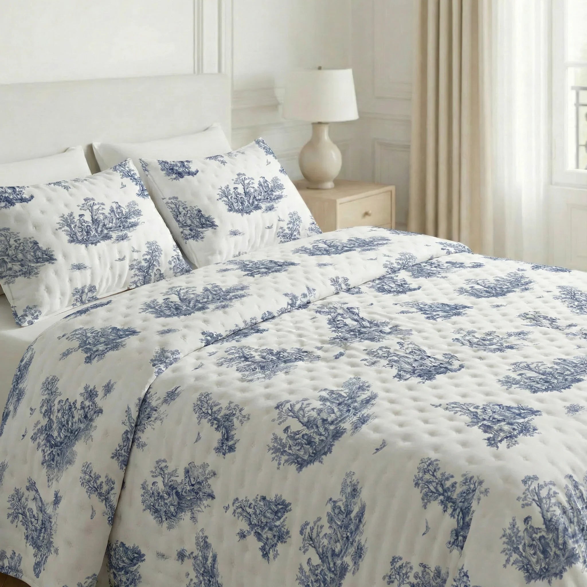Colcha boutí estampada Burjasot tacto suave