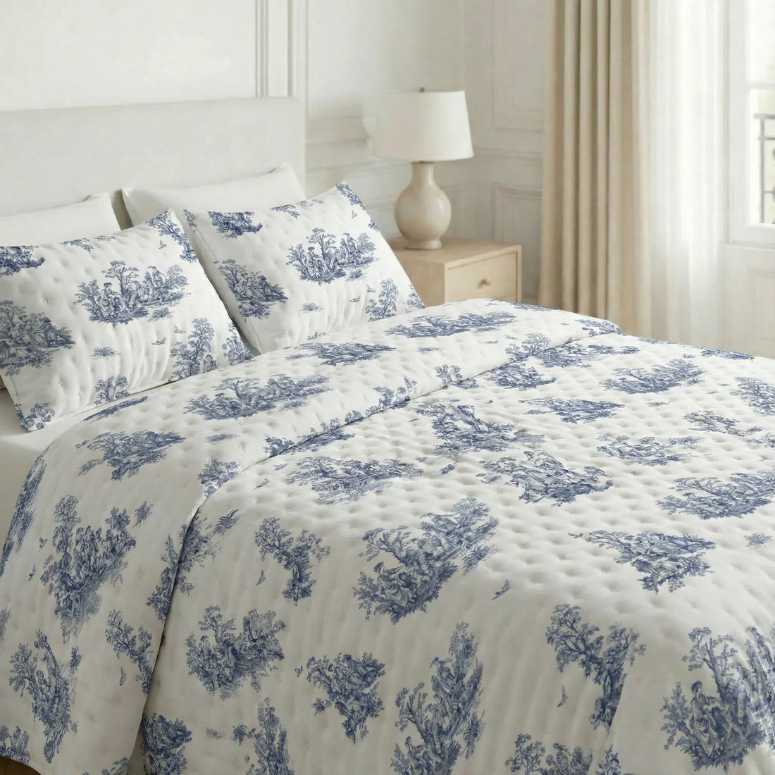 Colcha boutí estampada Burjasot tacto suave