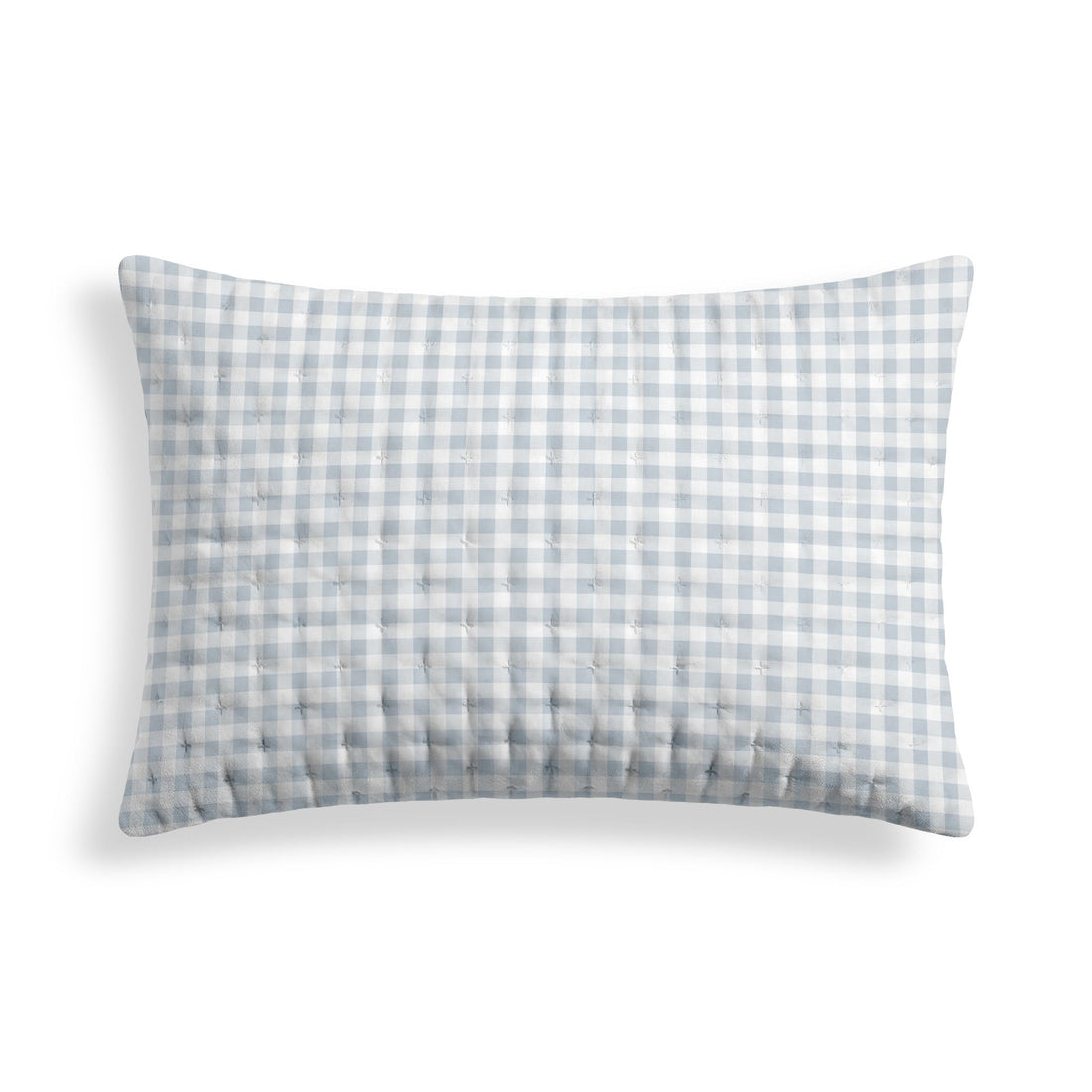 Funda de cojín acolchada estampada Calafat Azul Claro 30x50 cm