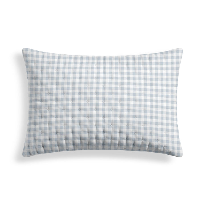 Funda de almohada acolchada estampada Calafat Azul Claro 50x80 cm