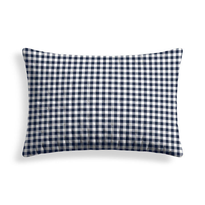 Funda de almohada acolchada estampada Calafat Marino 50x80 cm