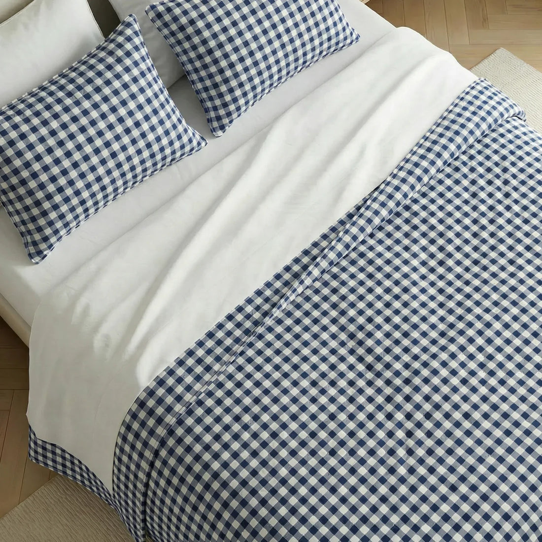 Colcha boutí estampada Calafat Marino tacto suave