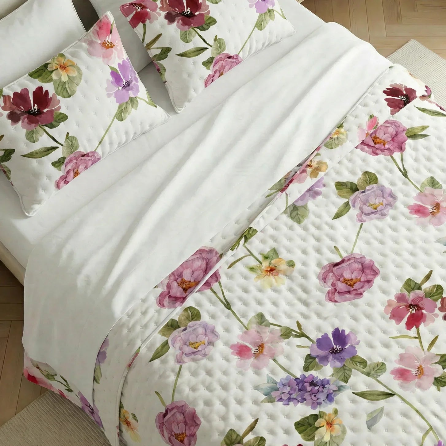 Colcha boutí estampada Carula tacto suave