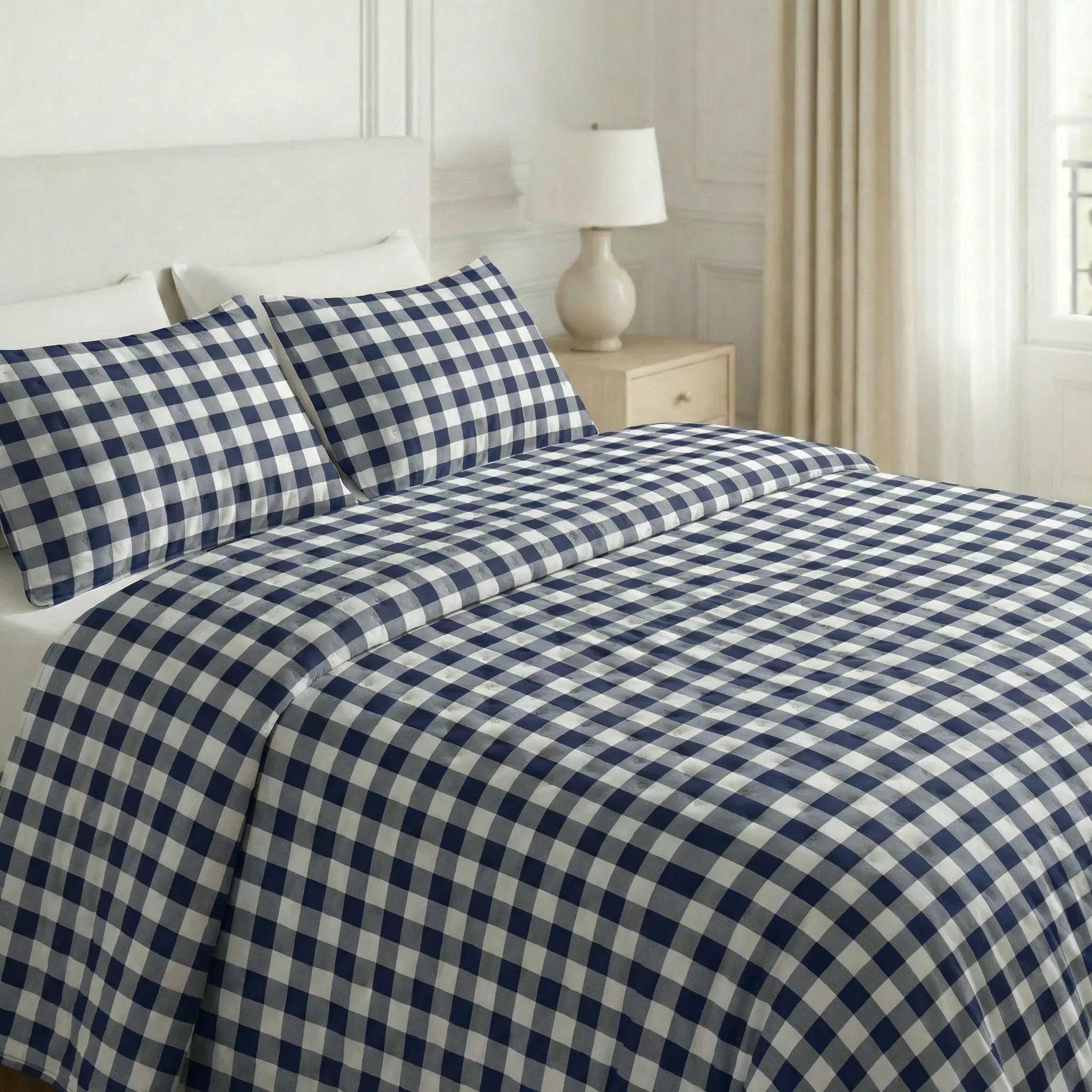 Colcha boutí estampada Chivi Marino tacto suave
