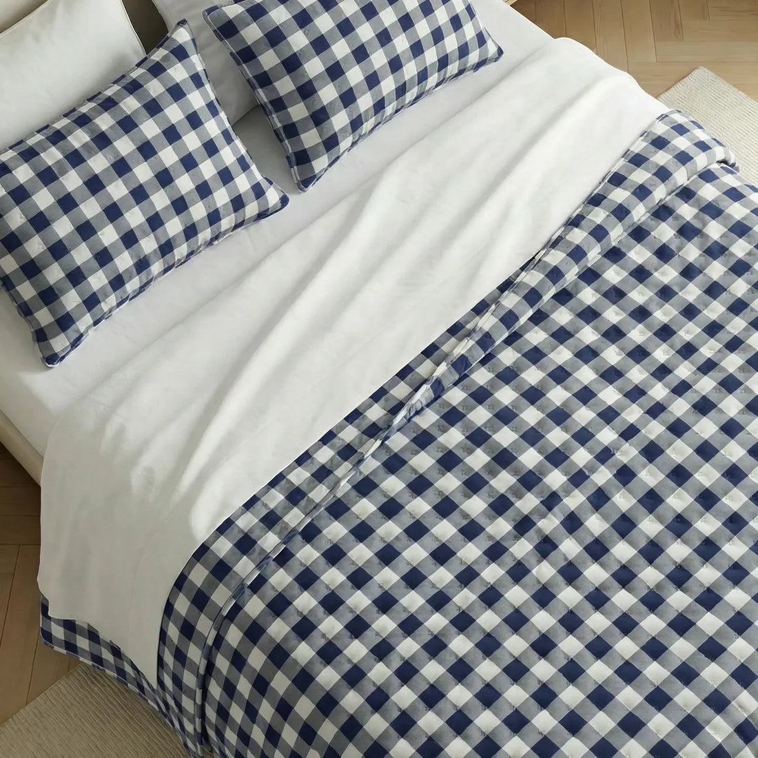 Colcha boutí estampada Chivi Marino tacto suave