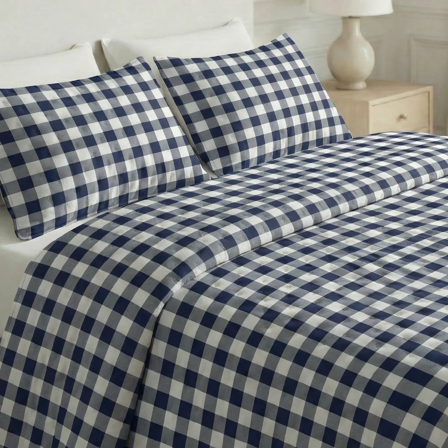 Colcha boutí estampada Chivi Marino tacto suave