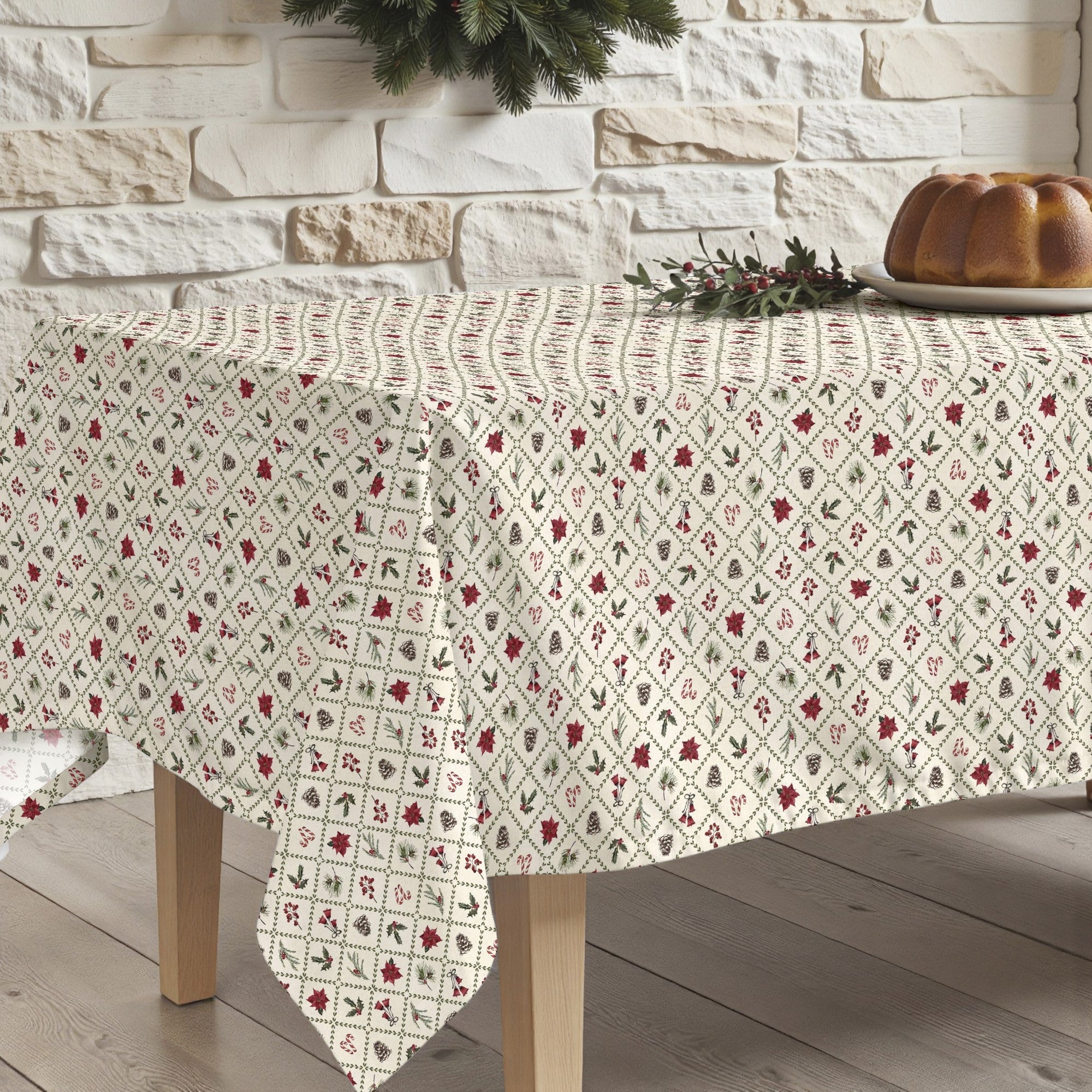 Mantel antimanchas Christmas flower 2