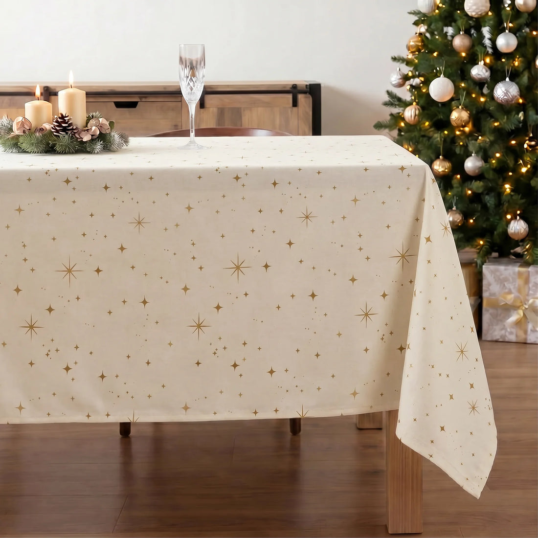 Mantel resinado antimanchas XL Christmas Cielo Rojo 3
