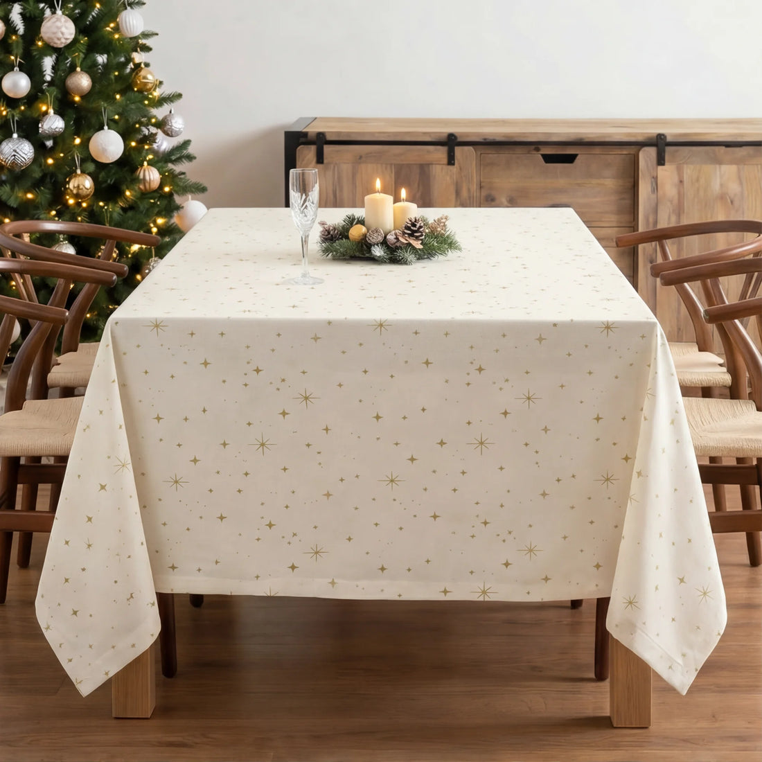 Mantel resinado antimanchas XL Christmas Cielo Rojo 3
