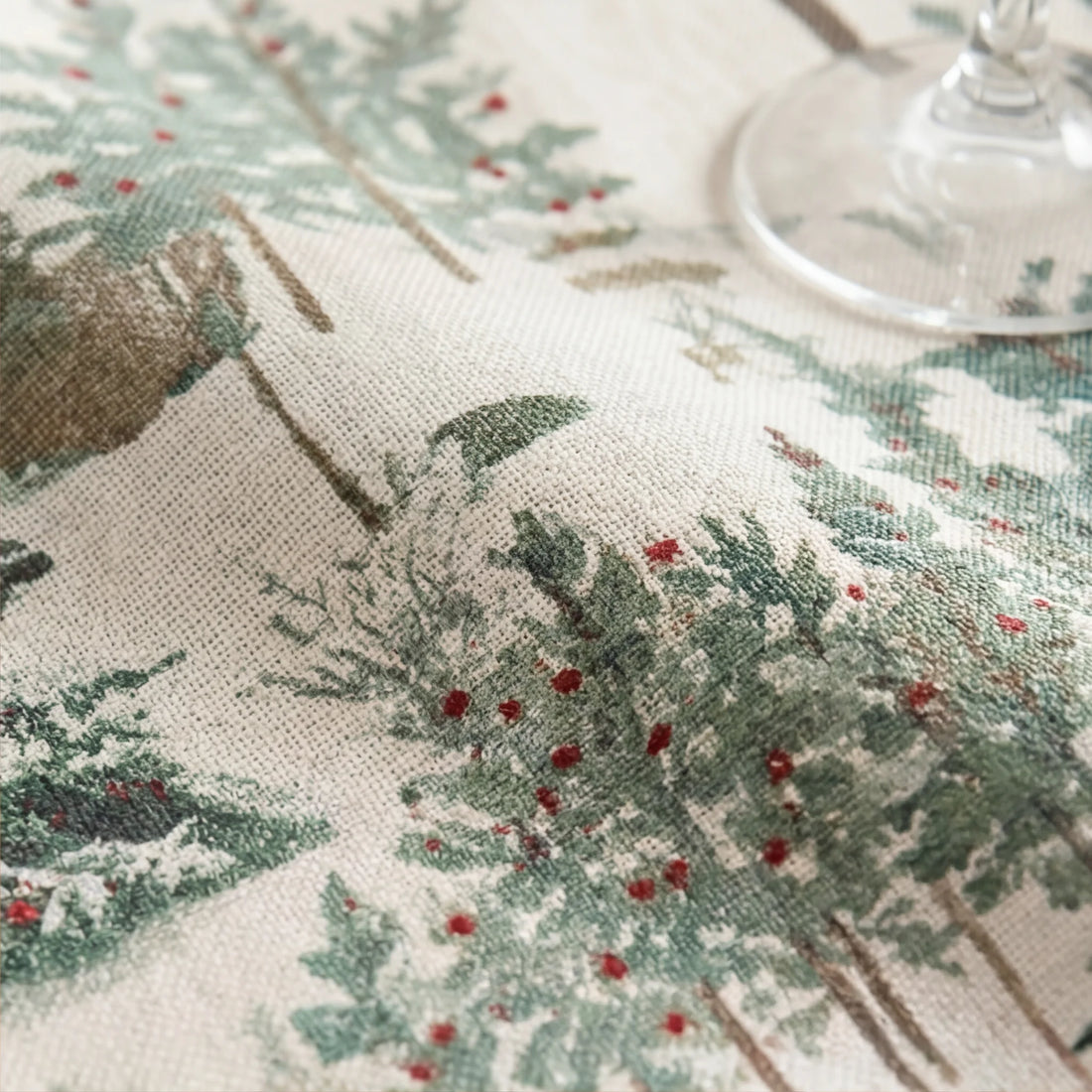 Mantel resinado antimanchas XL Christmas Ciervo 1-100