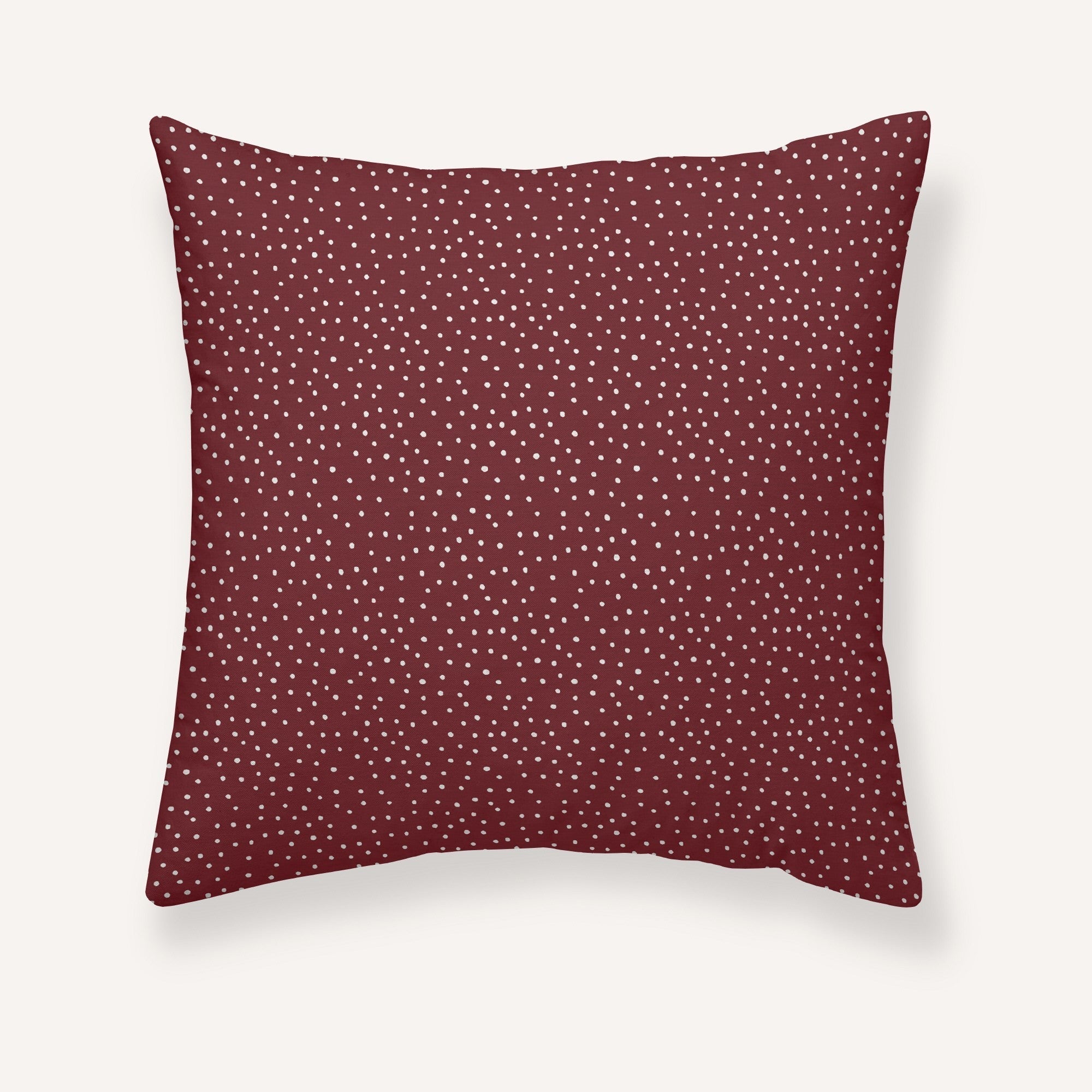 Funda de almohada Christmas Dots Red