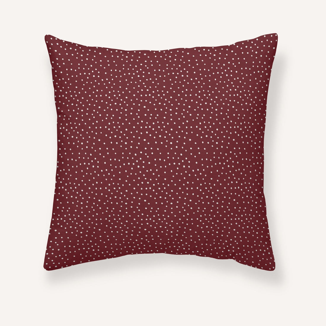 Funda de almohada Christmas Dots Red