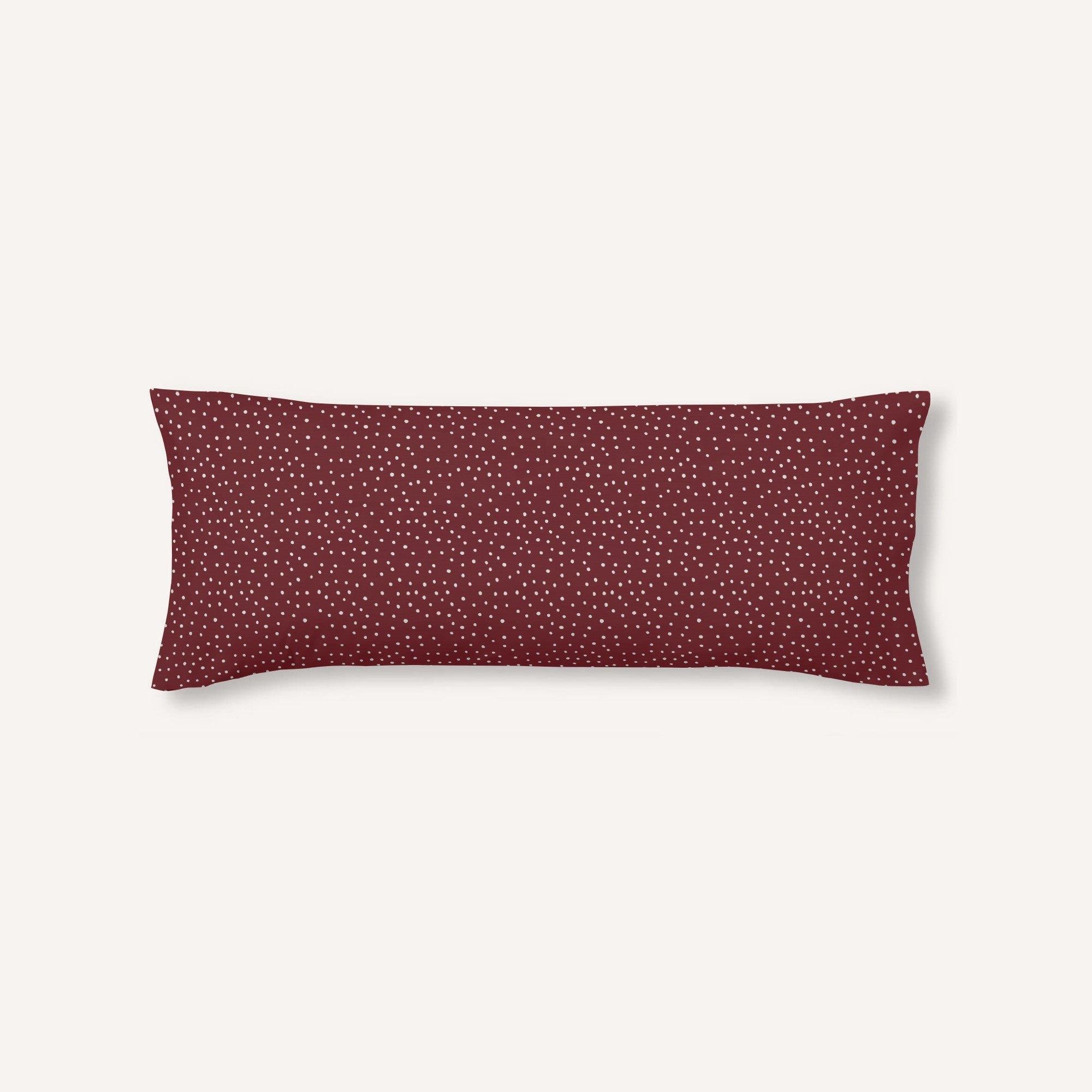 Funda de almohada Christmas Dots Red
