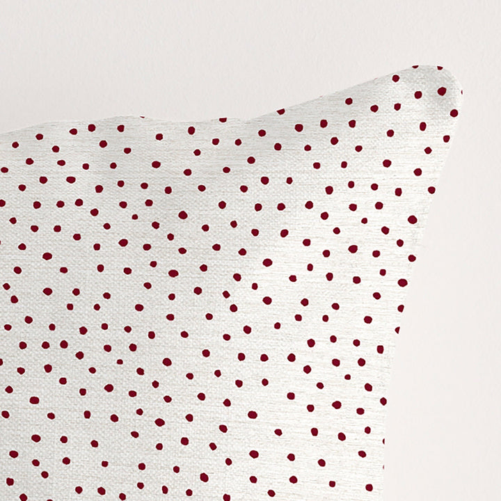 Funda de cojín 100% algodón Christmas Dots White 50x50 cm