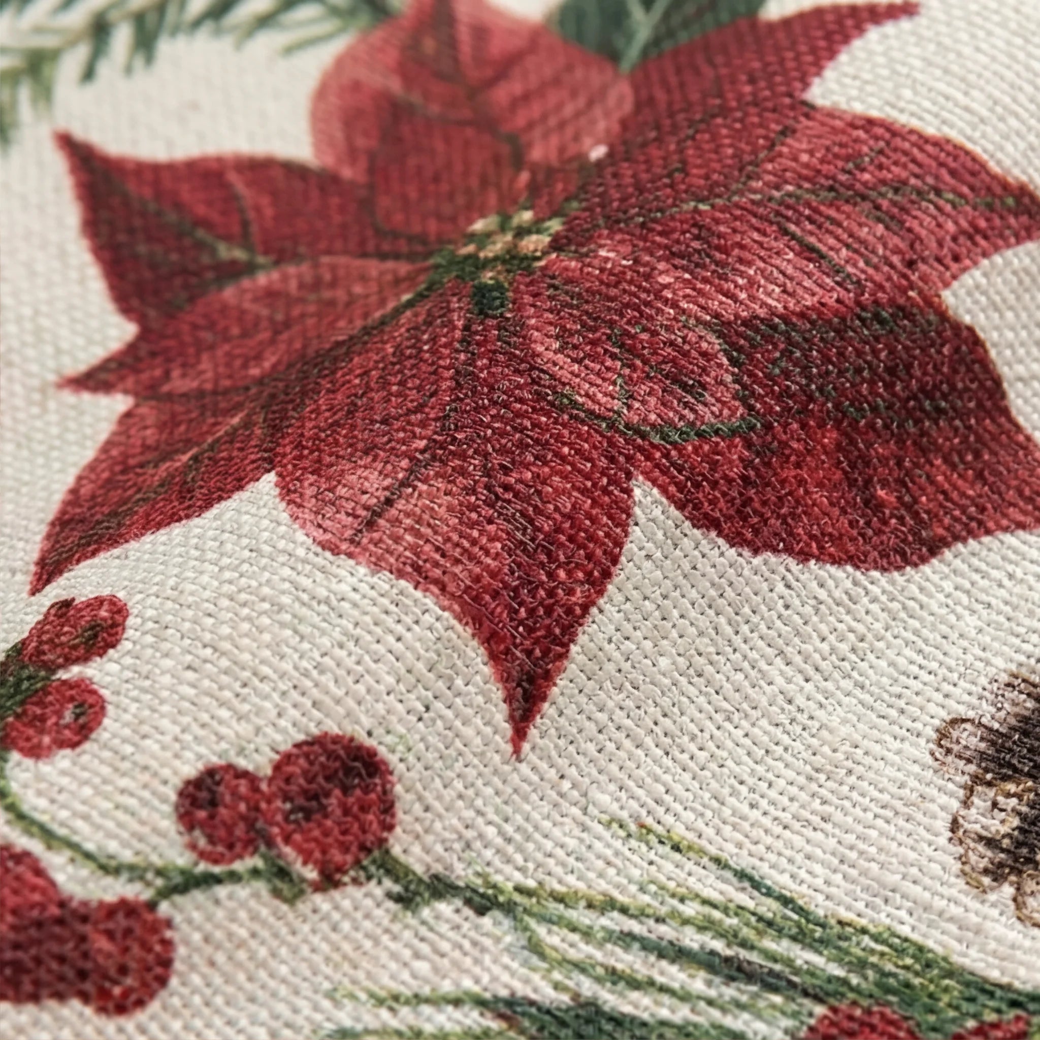 Nappe antitache Fleurs de Noël 1