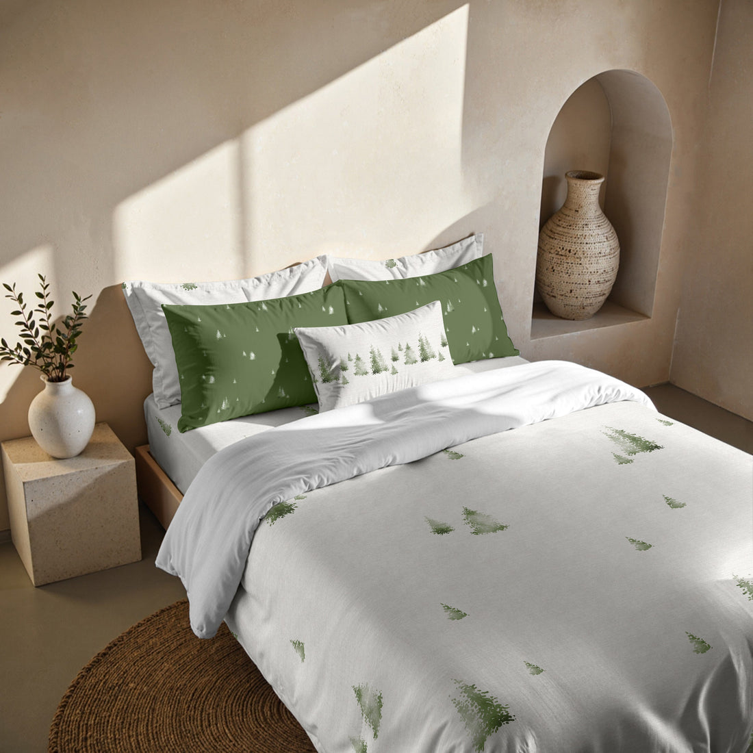 Funda nórdica con clicks Christmas Grove