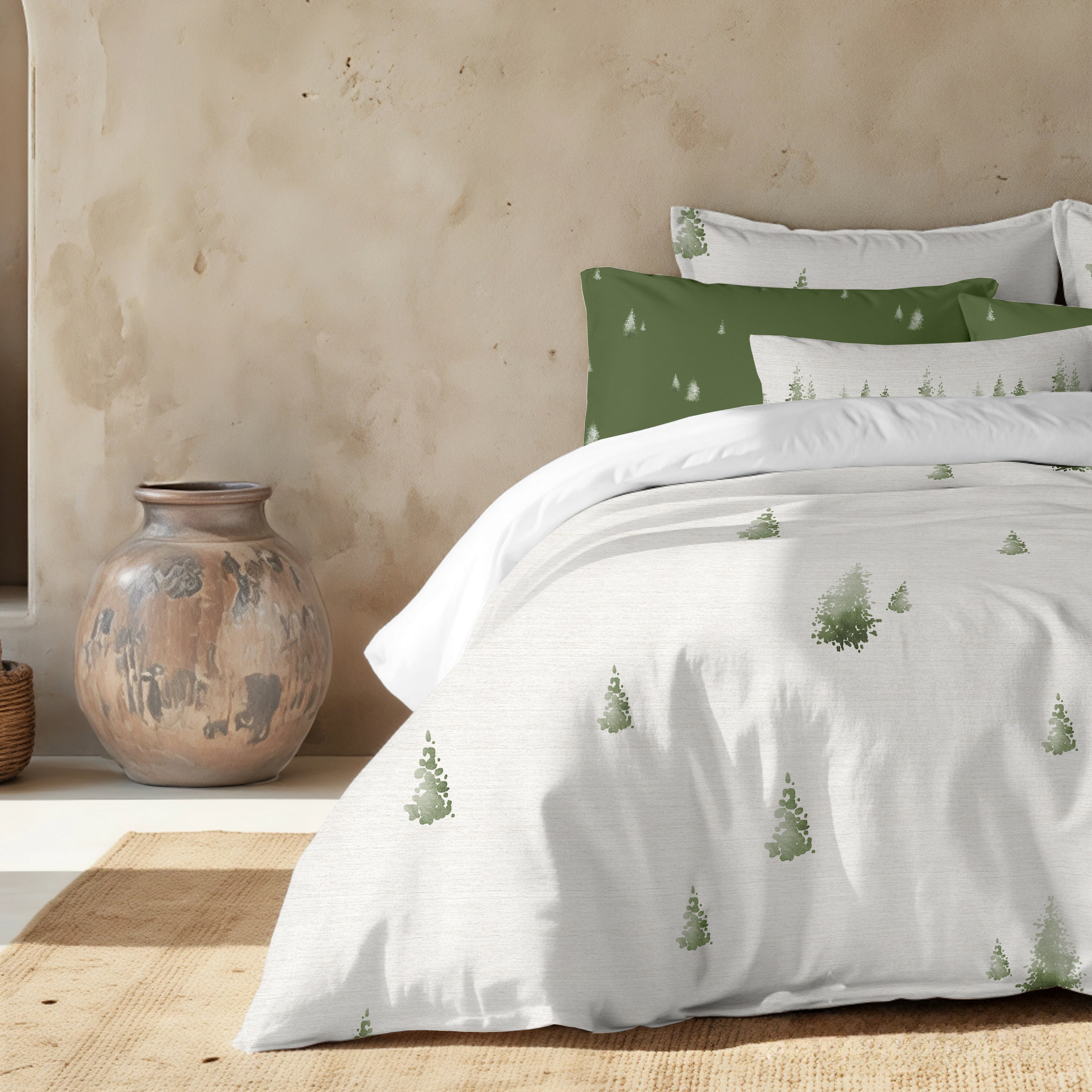 Funda nórdica con clicks Christmas Grove