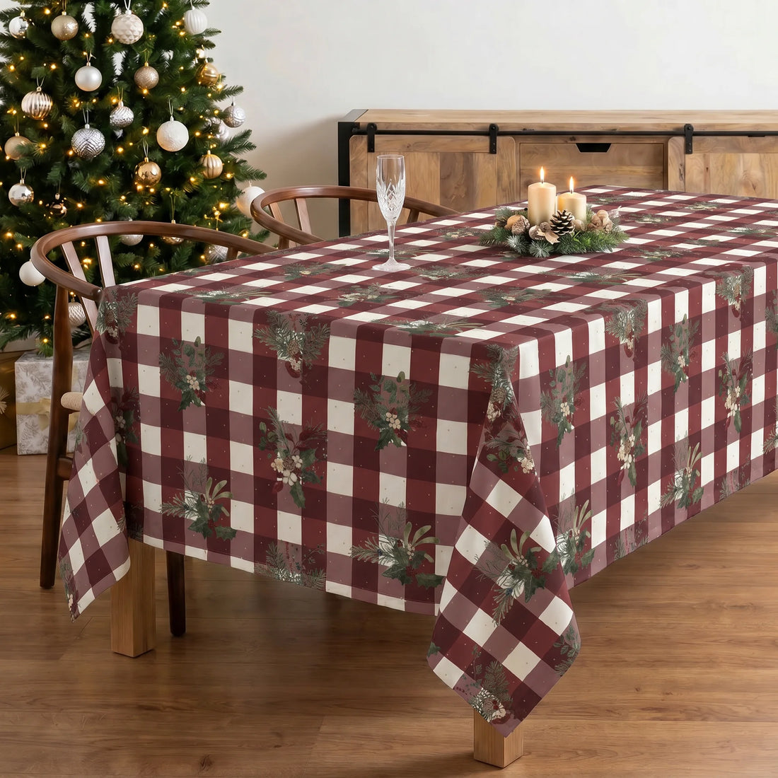 Nappe tactile tissu Gui de Noël 1-100