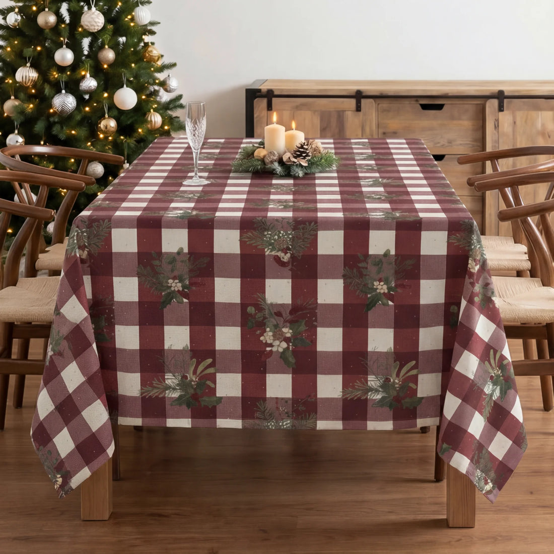 Nappe tactile tissu Gui de Noël 1-100