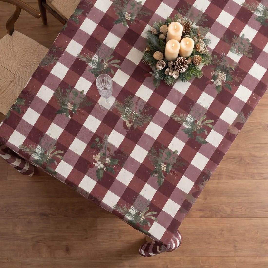 Nappe tactile tissu Gui de Noël 1-100