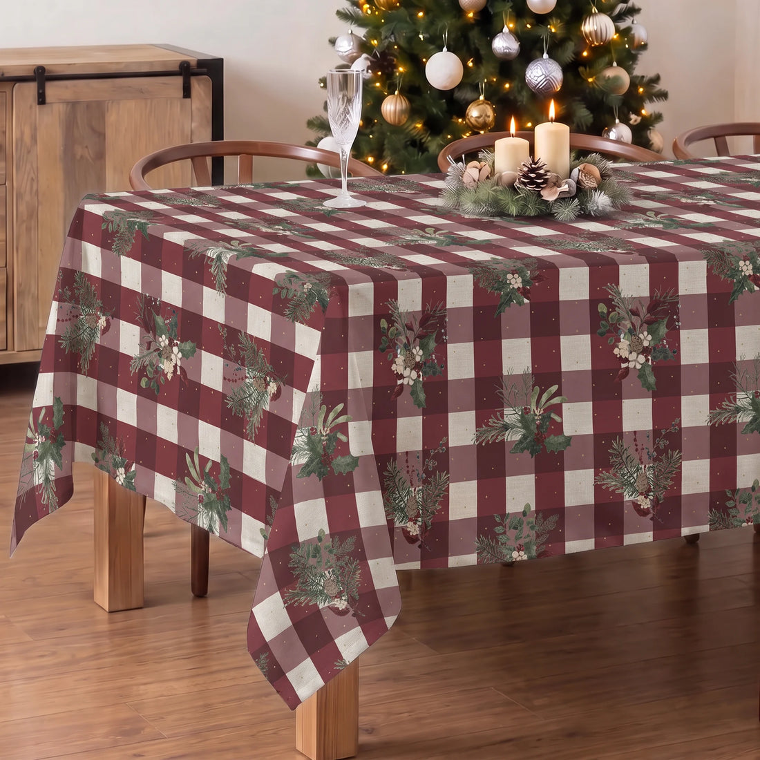 Nappe tactile tissu Gui de Noël 1-100