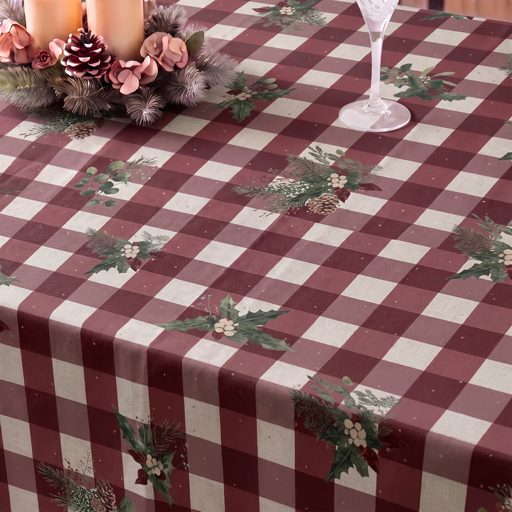Tablecloth touch fabric Christmas Mistletoe 1-100