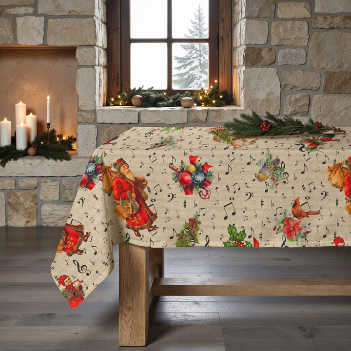 Nappe antitache Partitions Noël