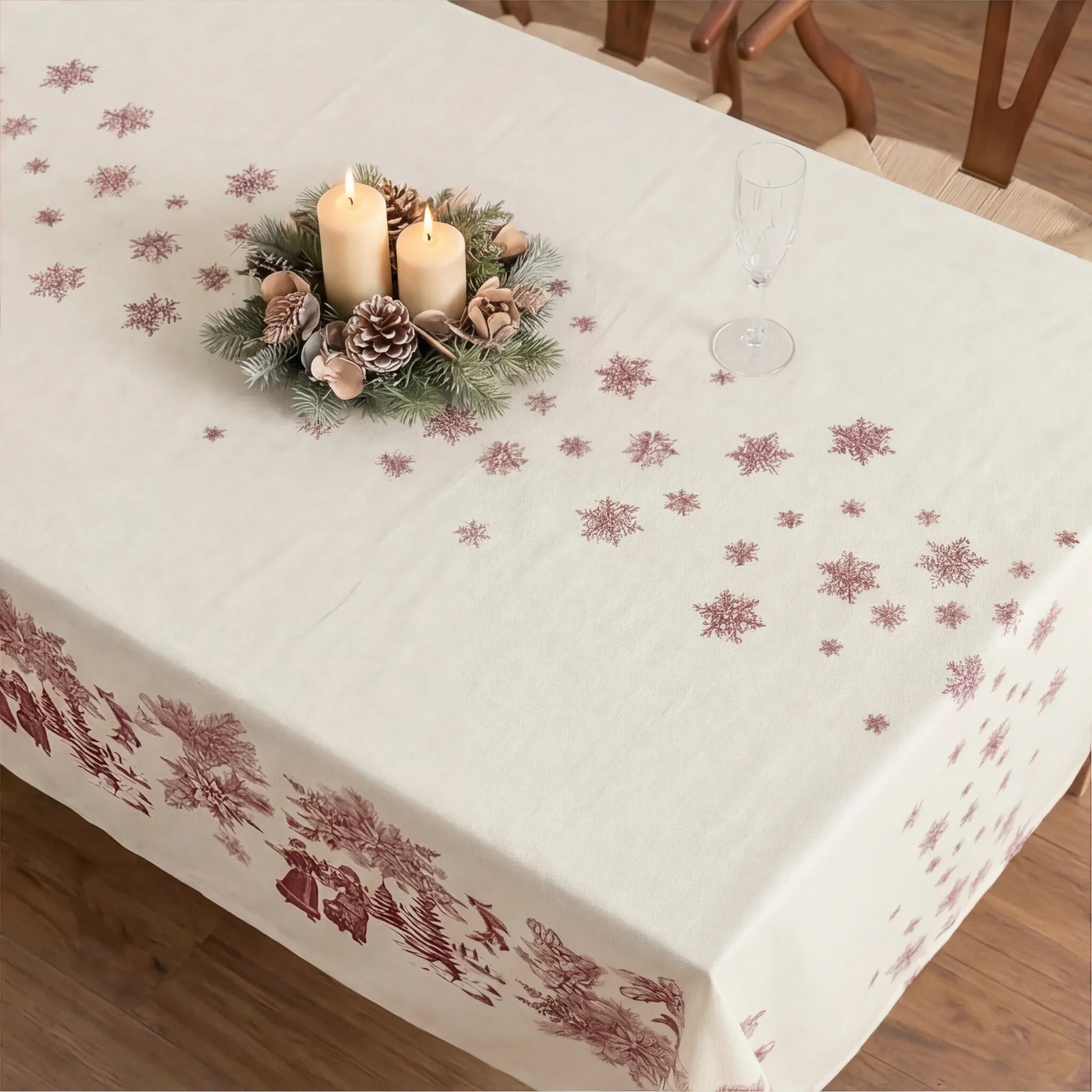 Mantel antimanchas Christmas toile vp-101