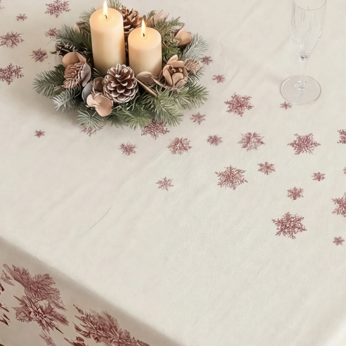 Mantel antimanchas Christmas toile vp-101