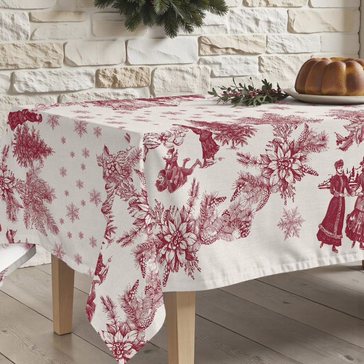 Nappe antitache Toile de Noël