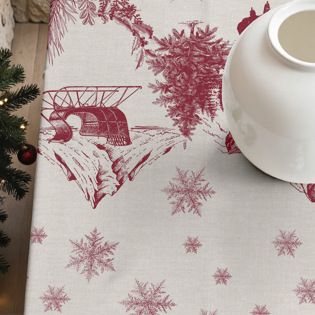 Mantel antimanchas Christmas Toile