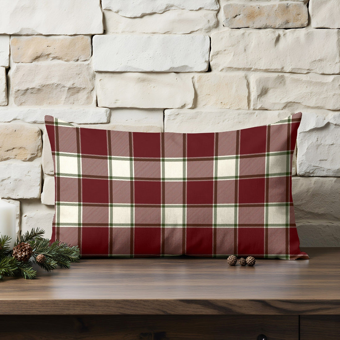 Funda de cojín 100% algodón Christmas Wish 13 30x50 cm