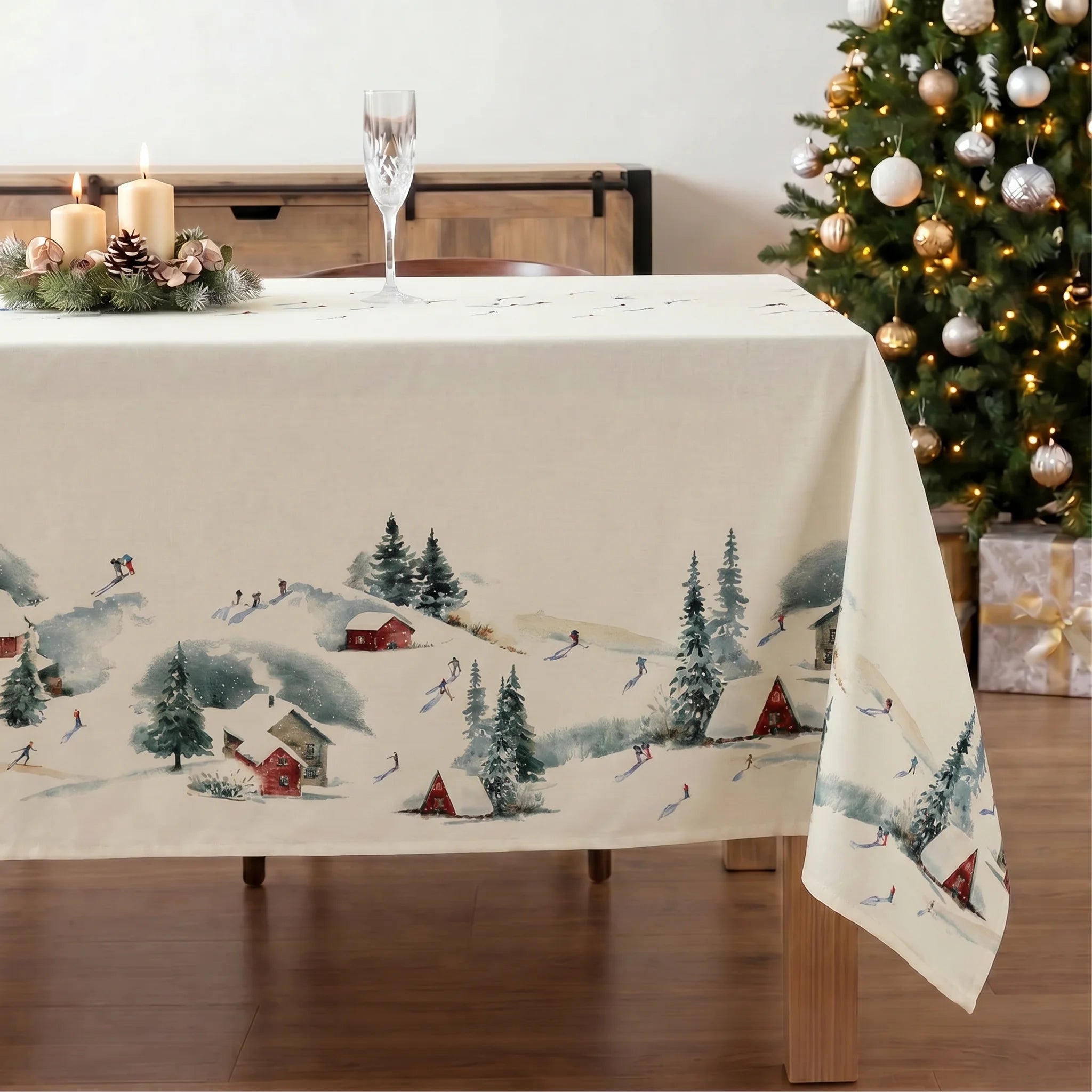 Mantel antimanchas Christmas wish 16 1225