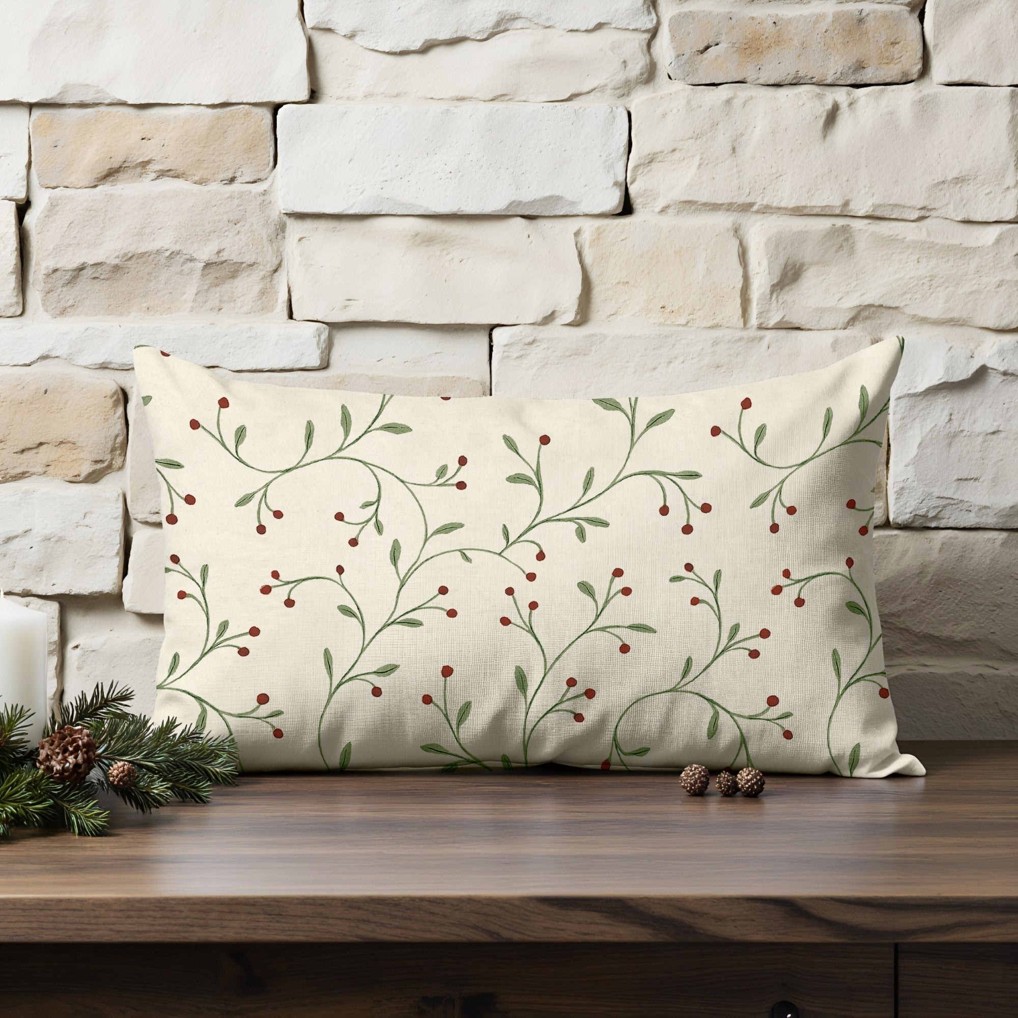 Funda de cojín 100% algodón Christmas Wish 2 30x50 cm