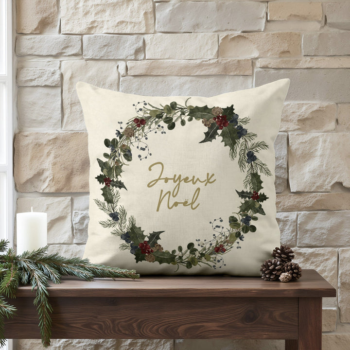 Funda de cojín 100% algodón Christmas Noel A 50x50 cm