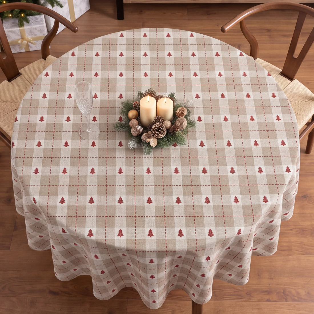 Mantel redondo resinado antimanchas Copina 10