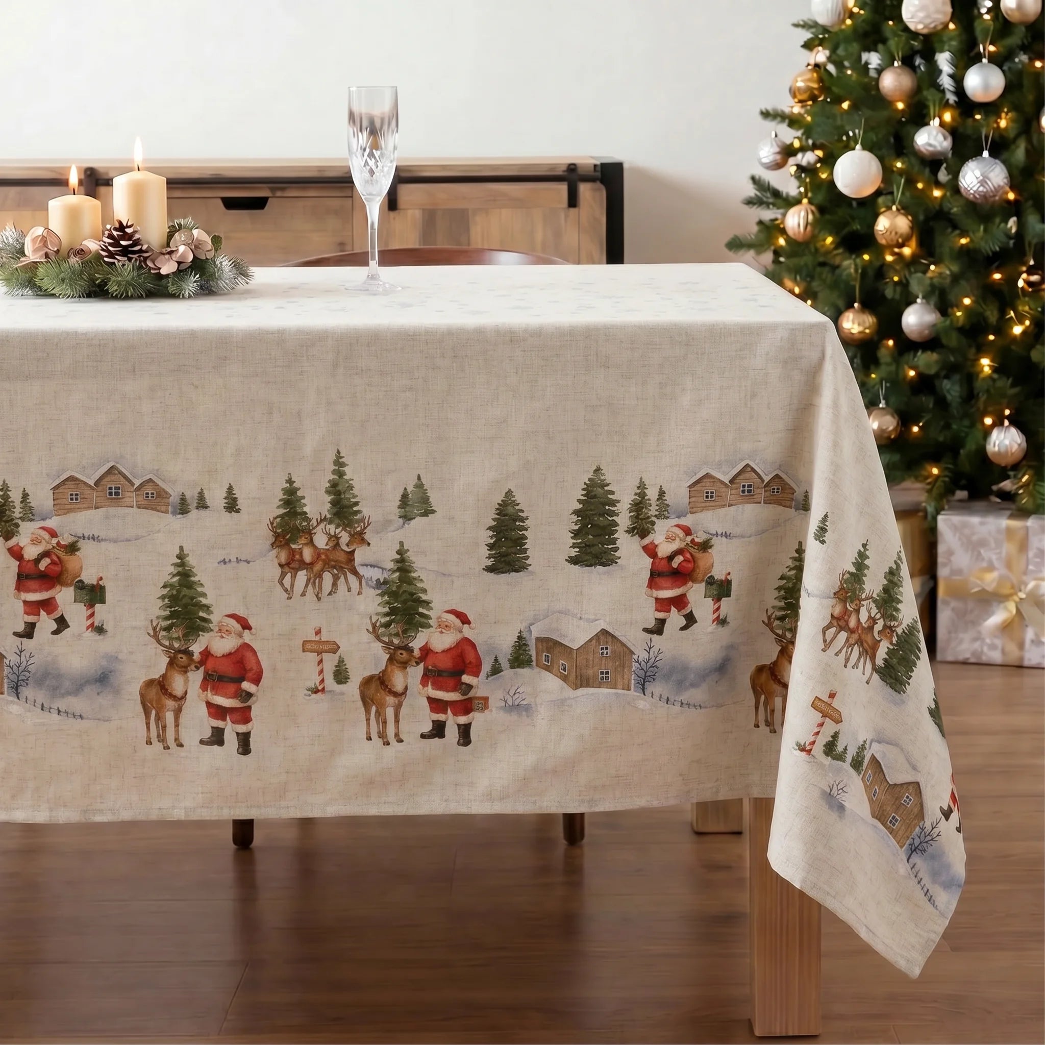 Mantel resinado antimanchas 100% algodón Copina 15