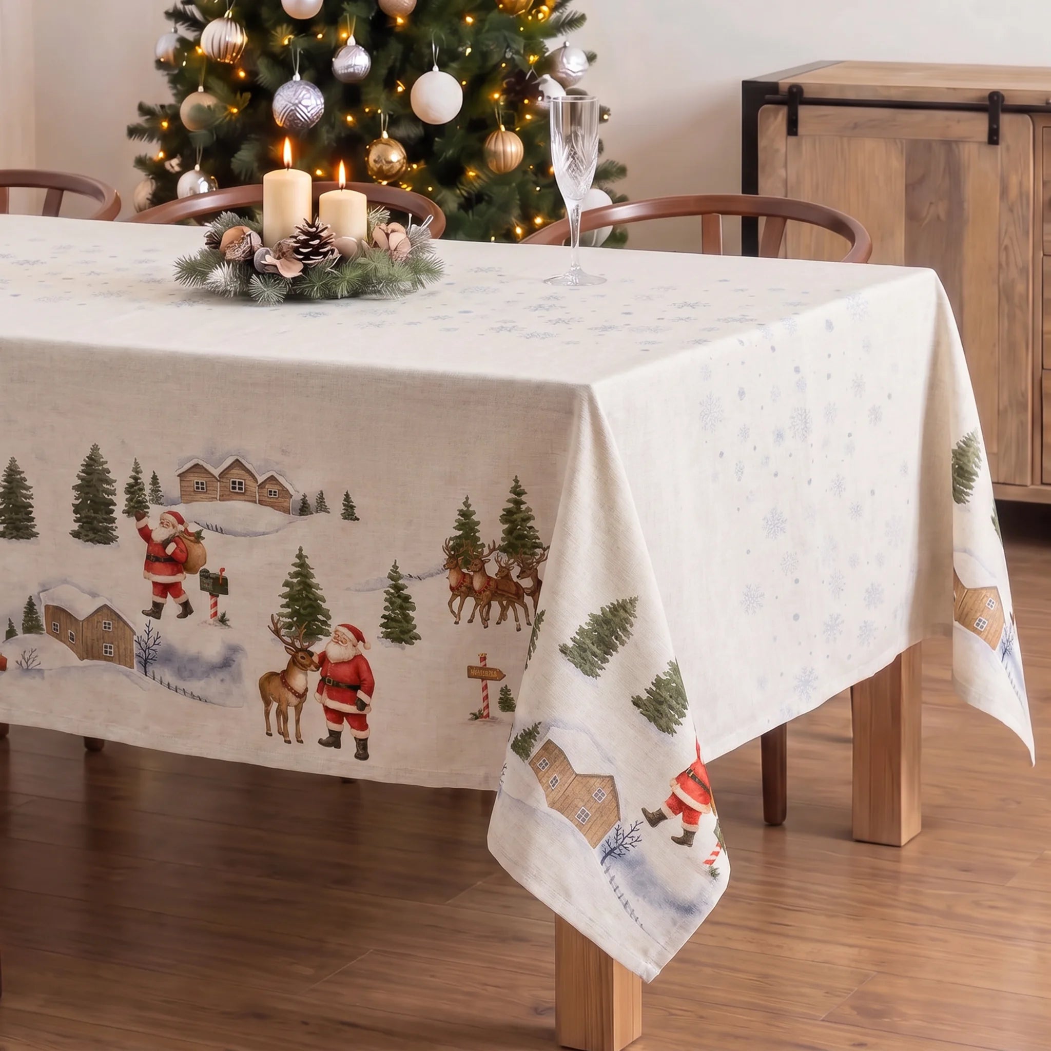 Mantel resinado antimanchas 100% algodón Copina 15
