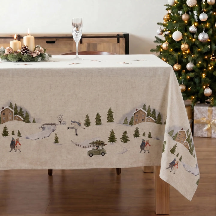 Mantel resinado antimanchas 100% algodón Copina 17