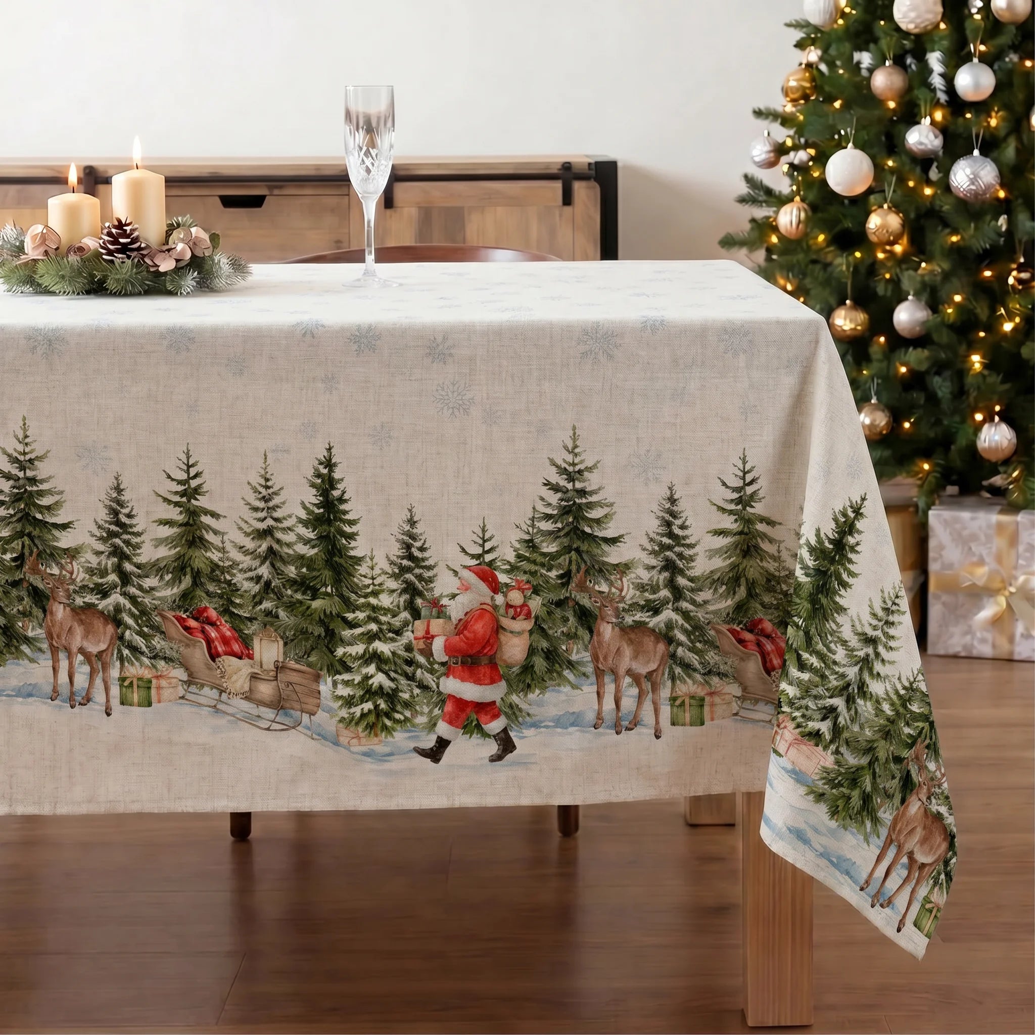 Mantel resinado antimanchas 100% algodón Copina 23