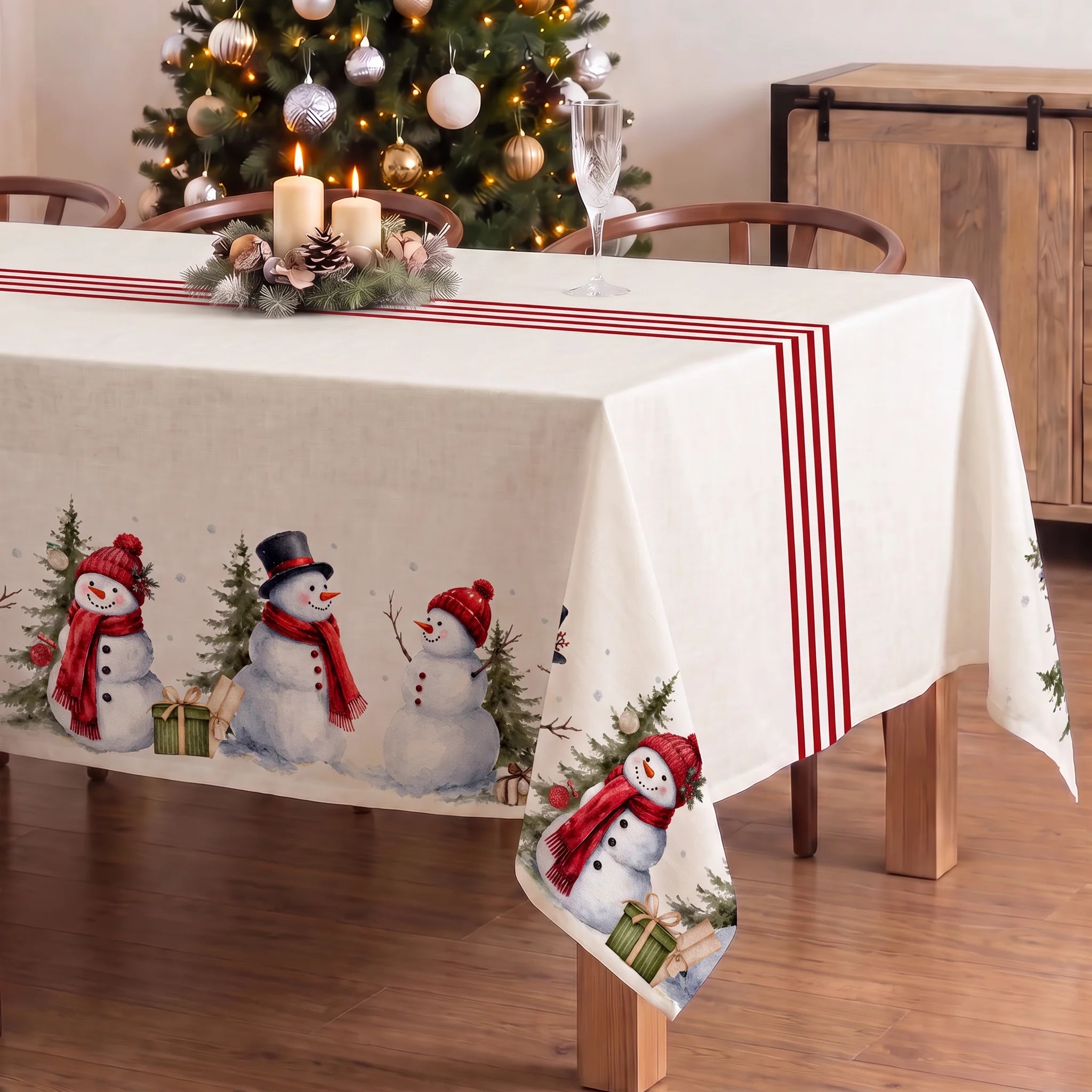 Mantel resinado antimanchas 100% algodón Copina 24