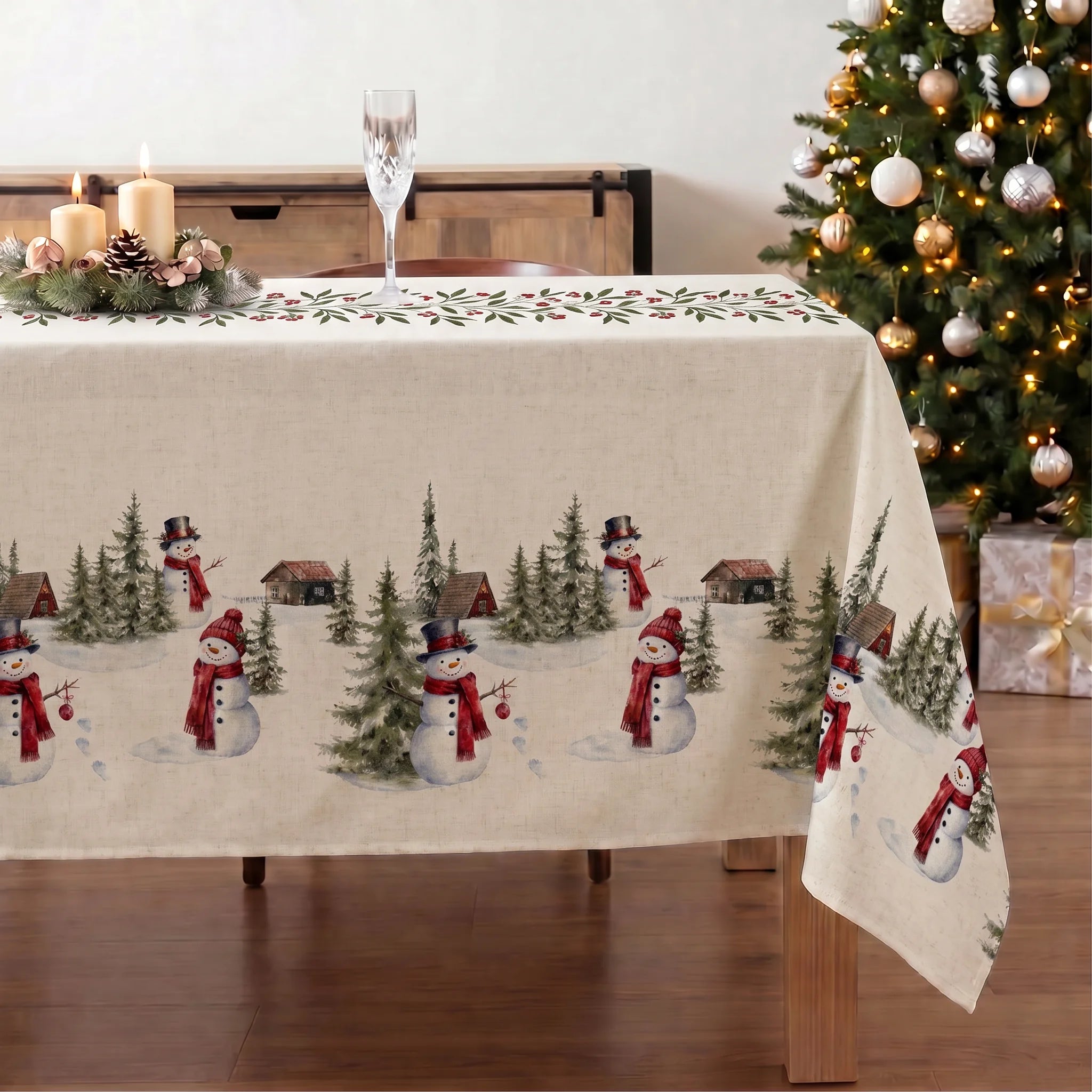 Mantel resinado antimanchas 100% algodón Copina 25