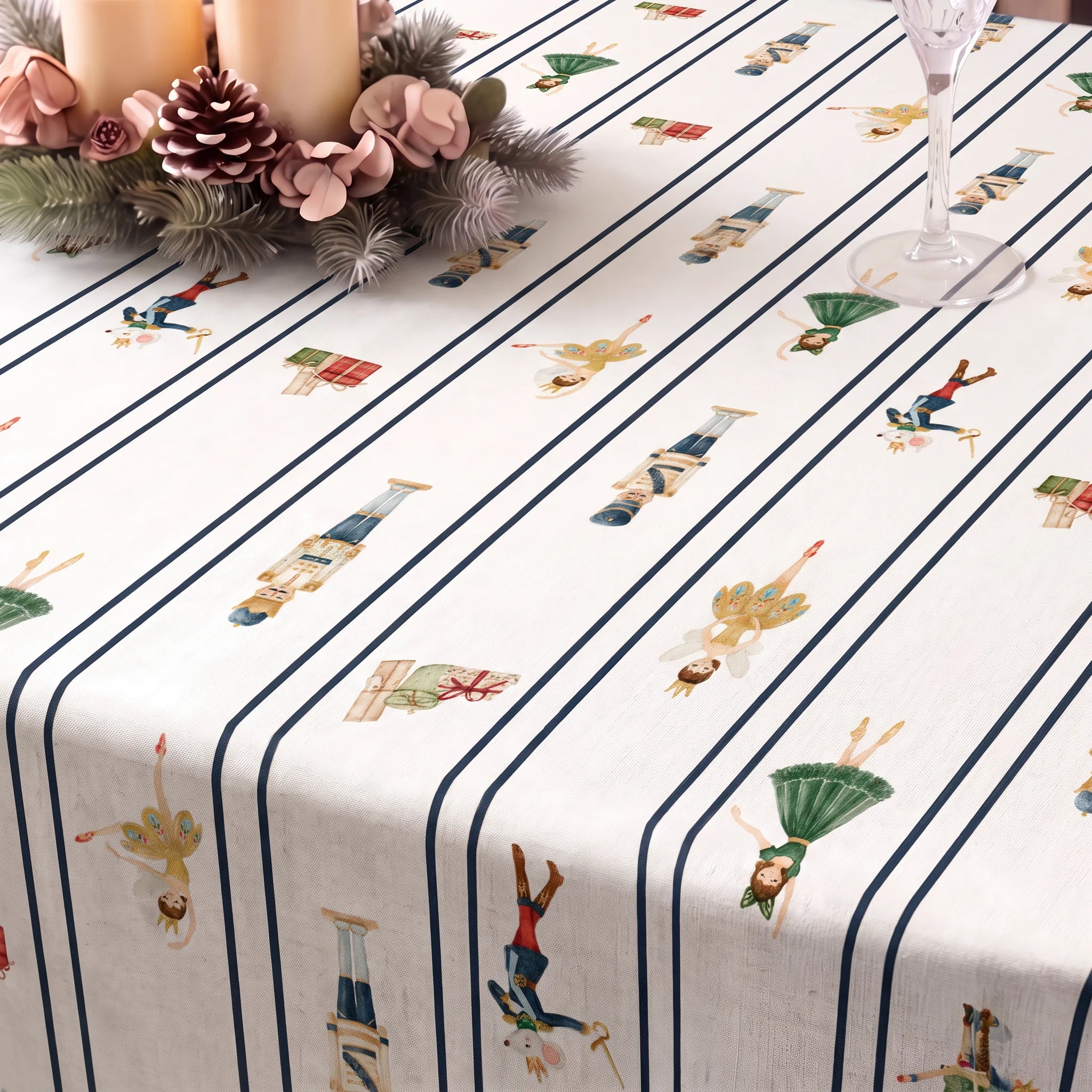 Mantel resinado antimanchas 100% algodón Copina 6