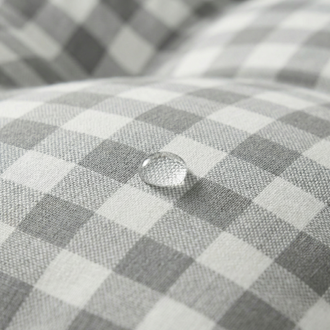 Cama para mascota gruesa y acolchada con acabado antimanchas Vichy Gris Claro