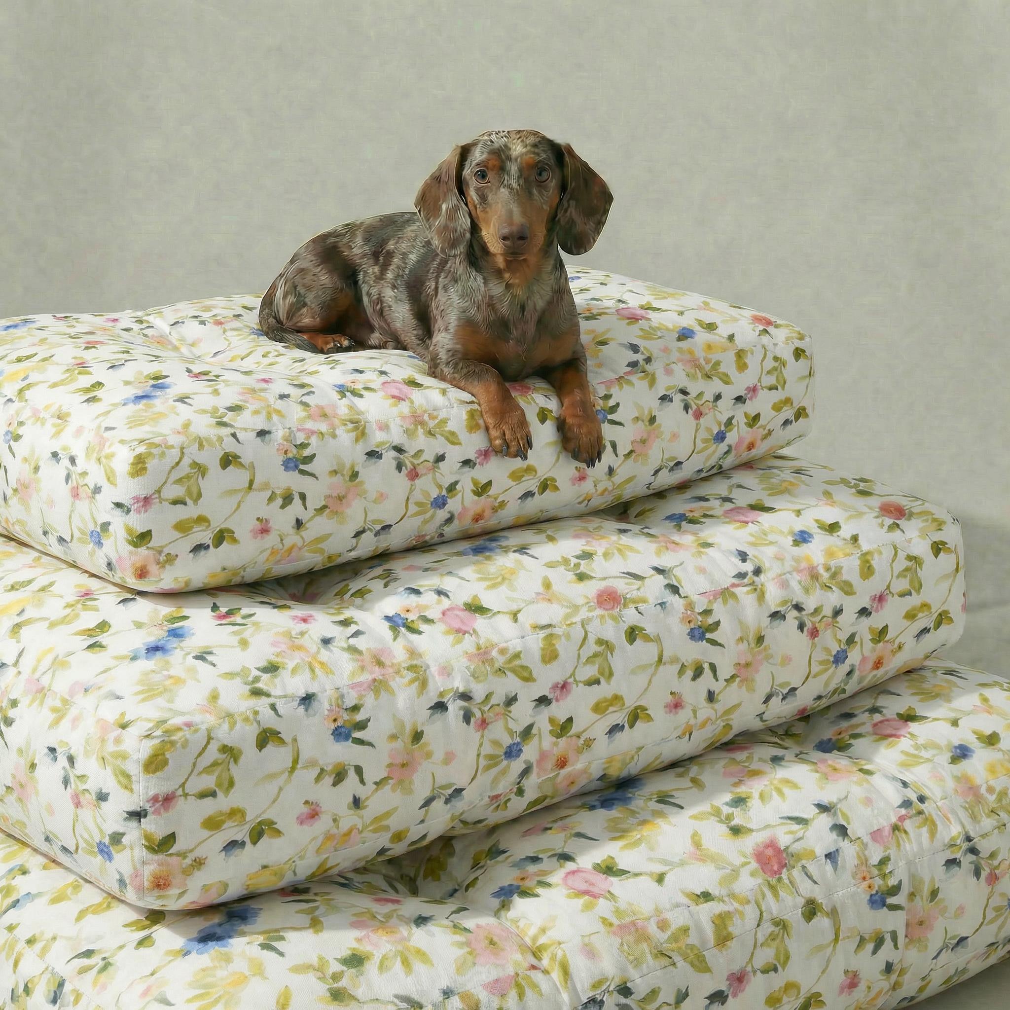 Cama de mascota 100% algodón antimanchas Leeds Verde